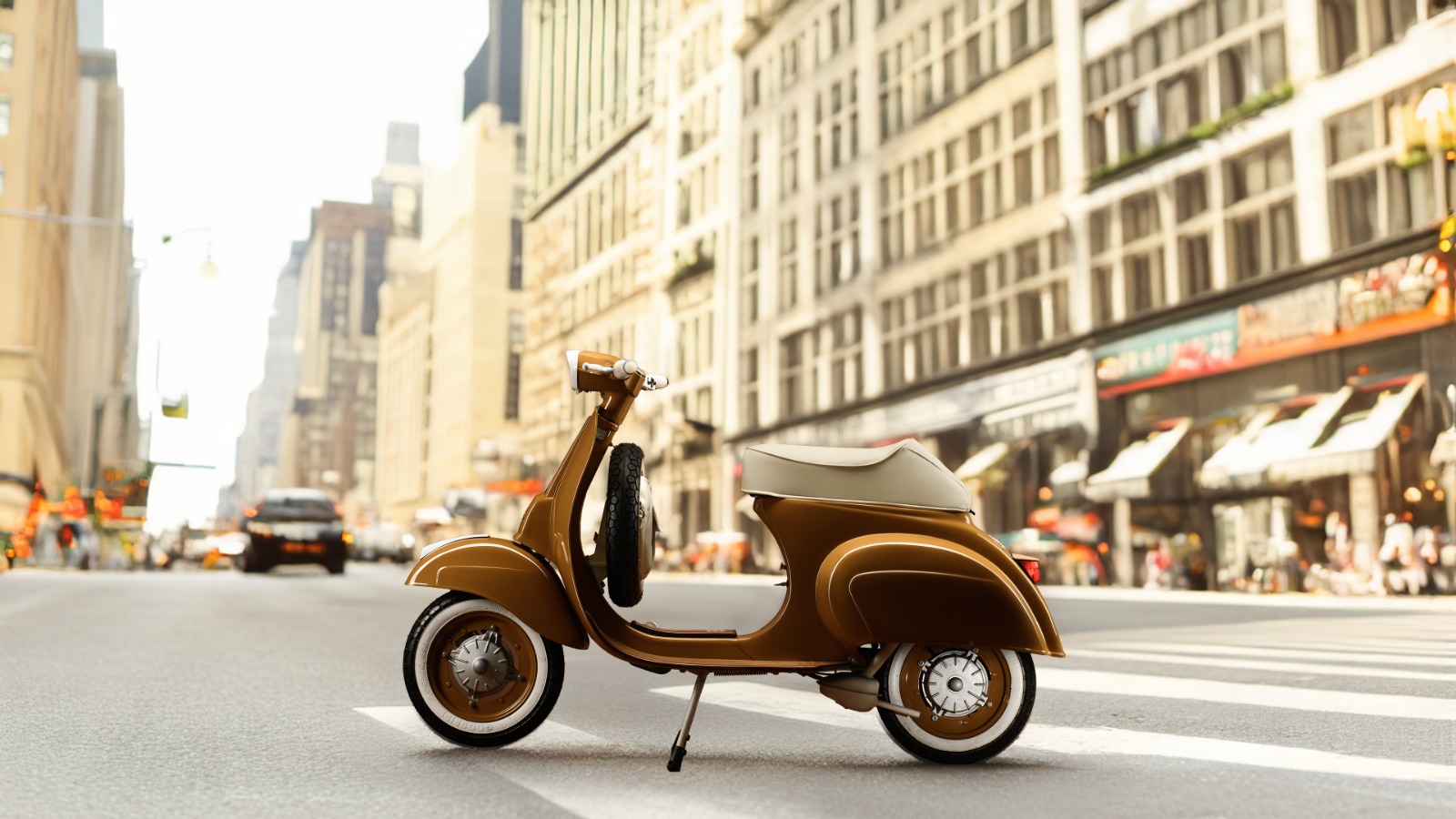 Vespa Biscottino a New York